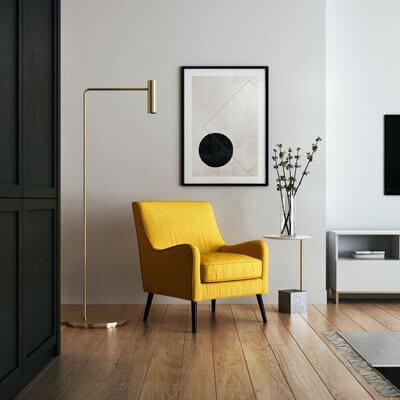 Yellow Chair In Room